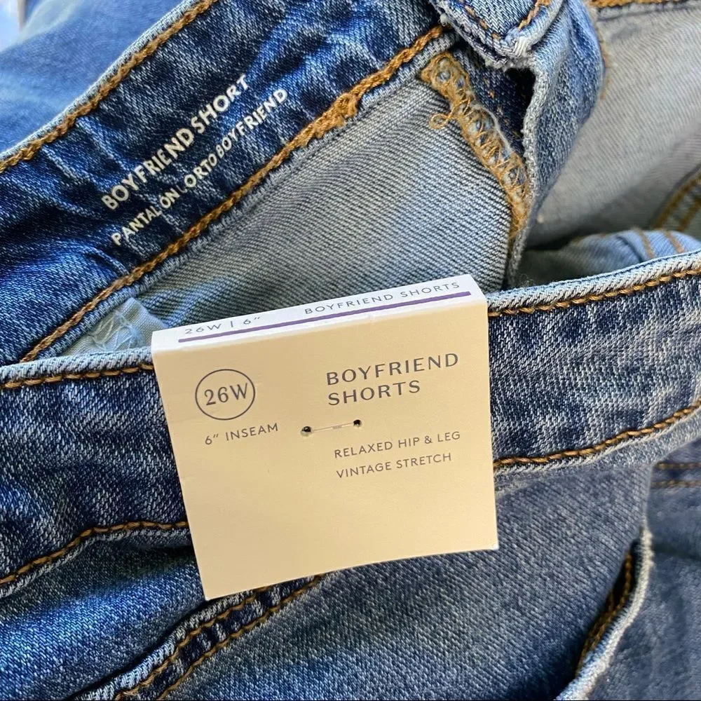 Universal Thread Boyfriend Jean Shorts 26W NWT